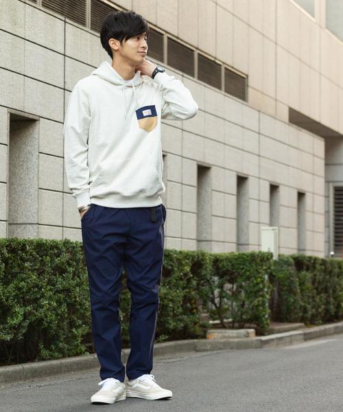 SMITH'S（スミス）の「【女性にもオススメ】SMITH'S別注ポケットスウェットパーカー20SS(一部WEB限定カラー)#（パーカー・メンズ・ブラック/その他1/ナチュラル/ベージュ/その他2/その他3・SMALL/X-LARGE/MEDIUM/LARGE）」の14枚目の写真