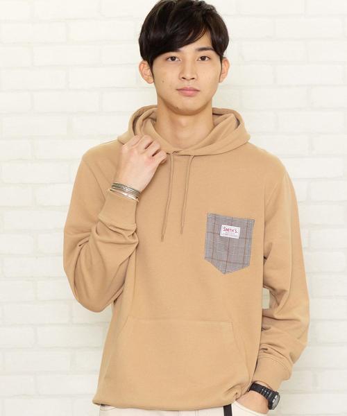 SMITH'S（スミス）の「【女性にもオススメ】SMITH'S別注ポケットスウェットパーカー20SS(一部WEB限定カラー)#（パーカー・メンズ・ブラック/その他1/ナチュラル/ベージュ/その他2/その他3・SMALL/X-LARGE/MEDIUM/LARGE）」の13枚目の写真