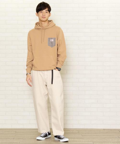 SMITH'S（スミス）の「【女性にもオススメ】SMITH'S別注ポケットスウェットパーカー20SS(一部WEB限定カラー)#（パーカー・メンズ・ブラック/その他1/ナチュラル/ベージュ/その他2/その他3・SMALL/X-LARGE/MEDIUM/LARGE）」の12枚目の写真