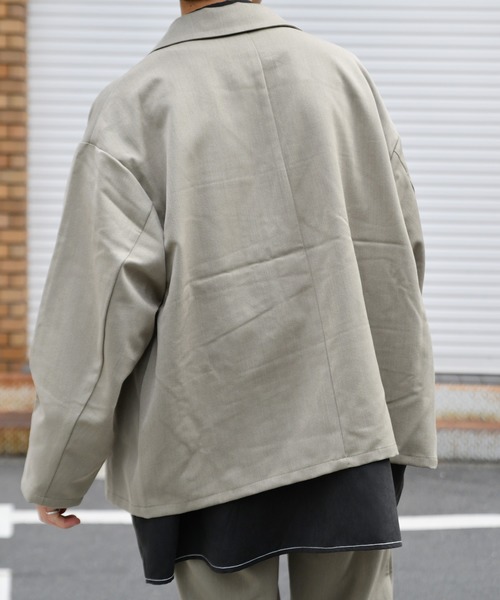 kutir(クティール)の「ダブルジャケット セットアップ(テーラードジャケット・メンズ・ブラック/ベージュ/ベージュ系その他・SMALL/MEDIUM/LARGE)」の14枚目の写真