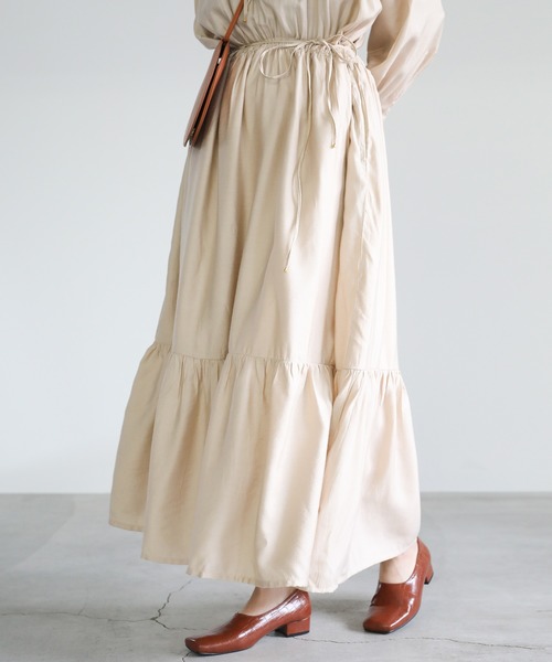 select MOCA(セレクトモカ)の「ボリュームギャザーワンピース(ワンピース・レディース・ミント/ライトベージュ/ブラック・FREE)」の9枚目の写真