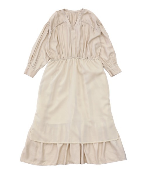 select MOCA(セレクトモカ)の「ボリュームギャザーワンピース(ワンピース・レディース・ミント/ライトベージュ/ブラック・FREE)」の19枚目の写真