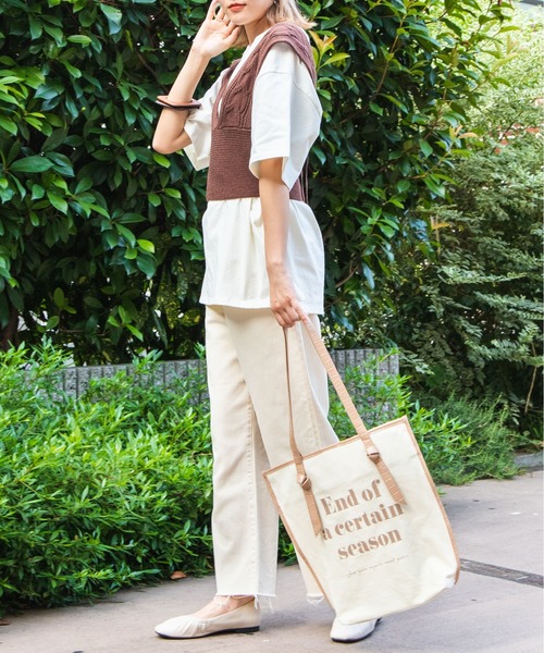 WEGO(ウィゴー)の「WEGO/カラーストレートパンツ(チノパンツ・レディース・ナチュラル/グリーン系その他/ライトパープル/ブラック/ライトブラウン・SMALL/MEDIUM/LARGE)」の11枚目の写真