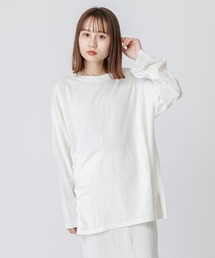 mystic | カラースリットロングTシャツ(Tシャツ/カットソー)