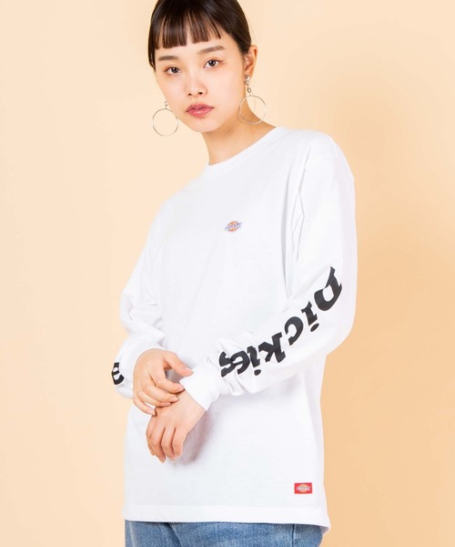 Dickies（ディッキーズ）の「∴WEGO/Dickies別注スリーブプリントロンT（Tシャツ/カットソー・メンズ・ブラック/ホワイト・MEDIUM/LARGE）」の12枚目の写真