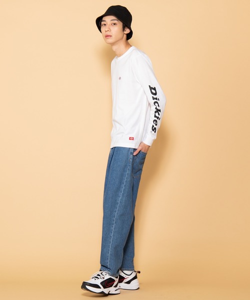 Dickies（ディッキーズ）の「∴WEGO/Dickies別注スリーブプリントロンT（Tシャツ/カットソー・メンズ・ブラック/ホワイト・MEDIUM/LARGE）」の19枚目の写真
