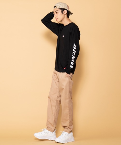 Dickies（ディッキーズ）の「∴WEGO/Dickies別注スリーブプリントロンT（Tシャツ/カットソー・メンズ・ブラック/ホワイト・MEDIUM/LARGE）」の13枚目の写真