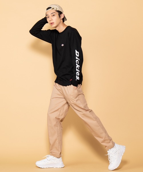 Dickies（ディッキーズ）の「∴WEGO/Dickies別注スリーブプリントロンT（Tシャツ/カットソー・メンズ・ブラック/ホワイト・MEDIUM/LARGE）」の7枚目の写真