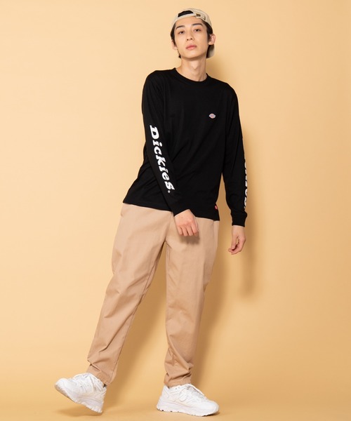 Dickies（ディッキーズ）の「∴WEGO/Dickies別注スリーブプリントロンT（Tシャツ/カットソー・メンズ・ブラック/ホワイト・MEDIUM/LARGE）」の10枚目の写真