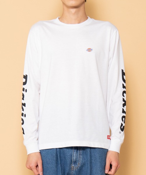 Dickies（ディッキーズ）の「∴WEGO/Dickies別注スリーブプリントロンT（Tシャツ/カットソー・メンズ・ブラック/ホワイト・MEDIUM/LARGE）」の17枚目の写真