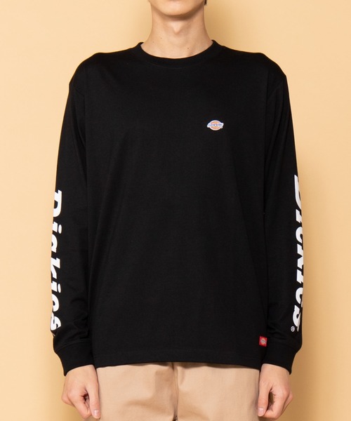 Dickies（ディッキーズ）の「∴WEGO/Dickies別注スリーブプリントロンT（Tシャツ/カットソー・メンズ・ブラック/ホワイト・MEDIUM/LARGE）」の20枚目の写真