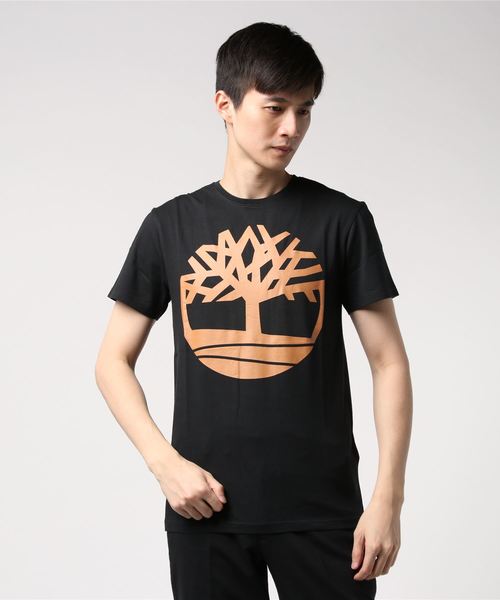 Timberland（ティンバーランド）の「【Timberland/ティンバーランド】（UN）SHORT SLEEVE CORE LOGO TEE（Tシャツ/カットソー・メンズ・ホワイト/ブラック/キャメル・SMALL/MEDIUM/LARGE）」の3枚目の写真