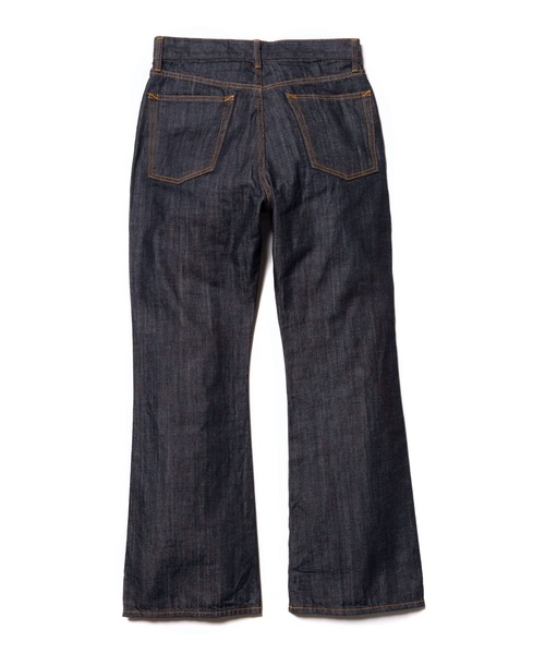 MR.OLIVE（ミスターオリーブ）の「10oz オールシーズン デニム / Lポケット フレアパンツ/ジーンズ（デニムパンツ・メンズ・ブラック/インディゴブルー/ライトインディゴブルー・SMALL/MEDIUM/LARGE）」の12枚目の写真