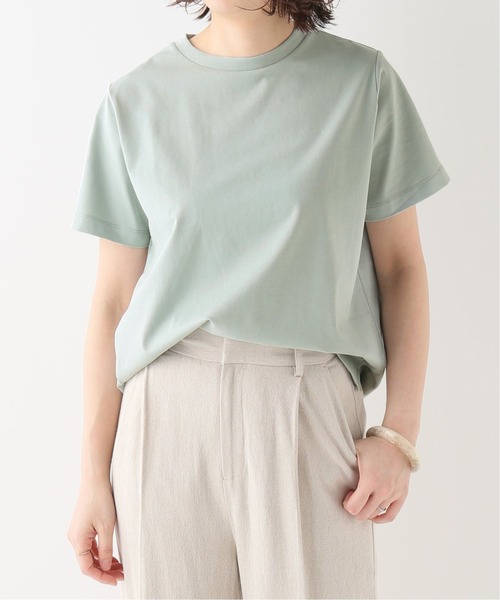 B.C STOCK(ベーセーストック)の「GIZA COTTON BOX TEE(Tシャツ/カットソー・レディース・ブラック/ホワイト/グリーン・FREE)」の3枚目の写真