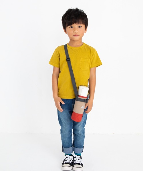 stample（スタンプル）の「ウォッシュドナイロン　水筒ホルダー（水筒・キッズ・レンガ/ブルー/ローズ/ブラック/グレイッシュブルー/スモークピンク・S/M）」の18枚目の写真