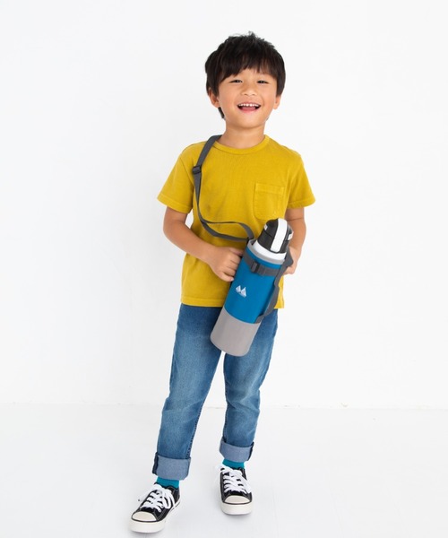 stample（スタンプル）の「ウォッシュドナイロン　水筒ホルダー（水筒・キッズ・レンガ/ブルー/ローズ/ブラック/グレイッシュブルー/スモークピンク・S/M）」の19枚目の写真