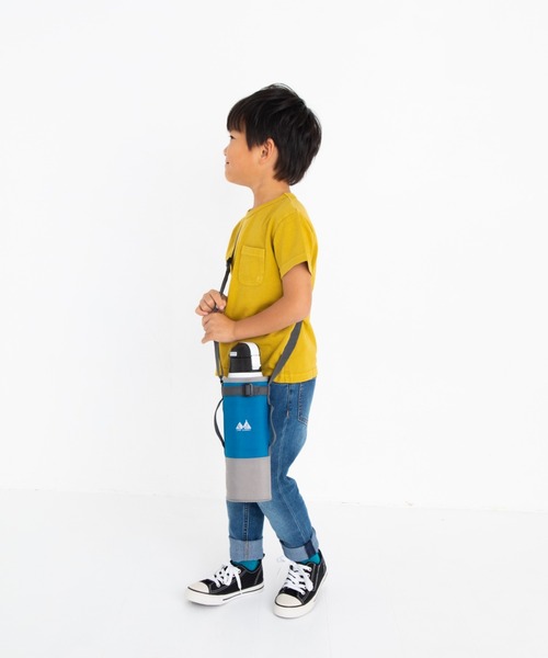 stample（スタンプル）の「ウォッシュドナイロン　水筒ホルダー（水筒・キッズ・レンガ/ブルー/ローズ/ブラック/グレイッシュブルー/スモークピンク・S/M）」の20枚目の写真