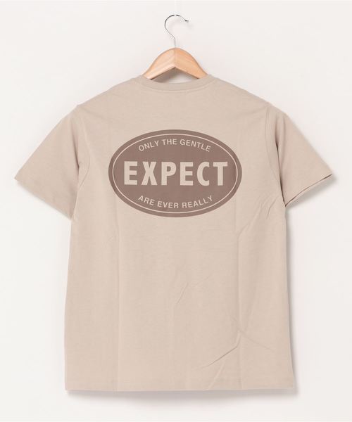 WEGO(ウィゴー)の「WEGO/EXPECTラウンドロゴTシャツ(Tシャツ/カットソー・レディース・ベージュ/ブルー・SMALL/MEDIUM/LARGE)」の3枚目の写真