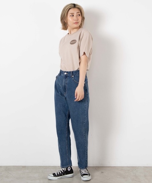 WEGO(ウィゴー)の「WEGO/EXPECTラウンドロゴTシャツ(Tシャツ/カットソー・レディース・ベージュ/ブルー・SMALL/MEDIUM/LARGE)」の5枚目の写真