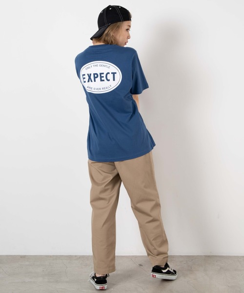 WEGO(ウィゴー)の「WEGO/EXPECTラウンドロゴTシャツ(Tシャツ/カットソー・レディース・ベージュ/ブルー・SMALL/MEDIUM/LARGE)」の10枚目の写真