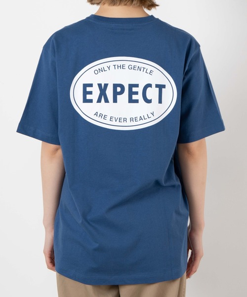 WEGO(ウィゴー)の「WEGO/EXPECTラウンドロゴTシャツ(Tシャツ/カットソー・レディース・ベージュ/ブルー・SMALL/MEDIUM/LARGE)」の15枚目の写真