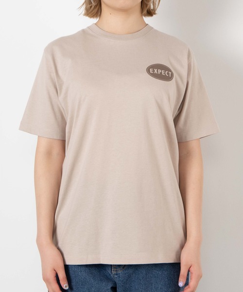 WEGO(ウィゴー)の「WEGO/EXPECTラウンドロゴTシャツ(Tシャツ/カットソー・レディース・ベージュ/ブルー・SMALL/MEDIUM/LARGE)」の11枚目の写真