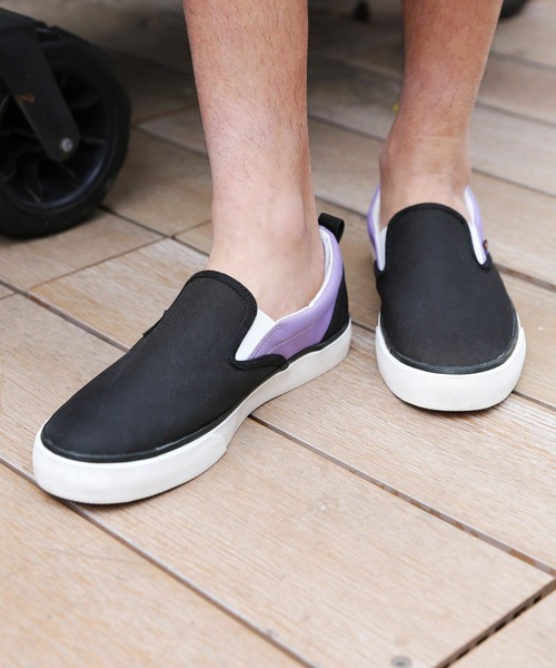 GLOBAL WORK（グローバルワーク）の「CORDURAスリッポン【雨の日も安心！撥水加工】/889816（スリッポン・メンズ・ホワイト/カーキ/その他/ブラック/ライトブルー/ライトイエロー/パープル・SMALL/LARGE/MEDIUM）」の6枚目の写真