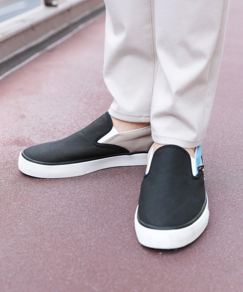 GLOBAL WORK（グローバルワーク）の「CORDURAスリッポン【雨の日も安心！撥水加工】/889816（スリッポン・メンズ・ホワイト/カーキ/その他/ブラック/ライトブルー/ライトイエロー/パープル・SMALL/LARGE/MEDIUM）」の7枚目の写真