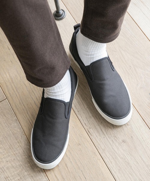 GLOBAL WORK（グローバルワーク）の「CORDURAスリッポン【雨の日も安心！撥水加工】/889816（スリッポン・メンズ・ホワイト/カーキ/その他/ブラック/ライトブルー/ライトイエロー/パープル・SMALL/LARGE/MEDIUM）」の3枚目の写真