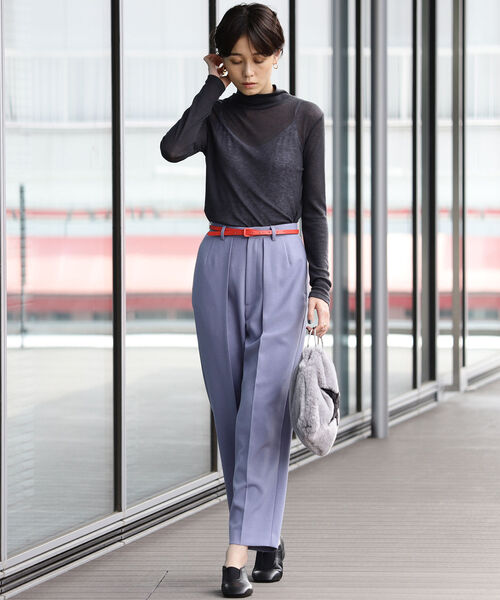 Beams レイビームス のファッション カラーサージ Women Rbs パンツ 1タック パンツ その他パンツ Ray セール ついに再販開始 その他パンツ