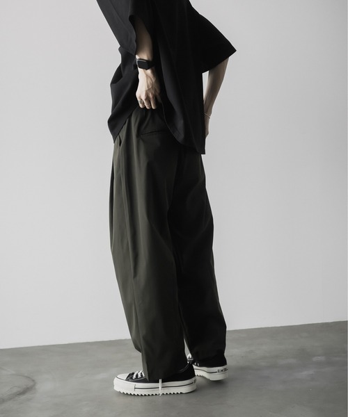 remer ルーズスタンダードダブルテーラードジャケット　タックワイドパンツ remer（リメール）の「loose standard tuck wide PT / ルーズ