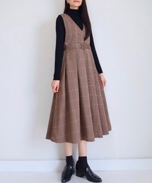 PURIL | プリーツジャンパースカート【ファッションインフルエンサー MAYUKO×anown 限定コラボ】(ジャンパースカート)