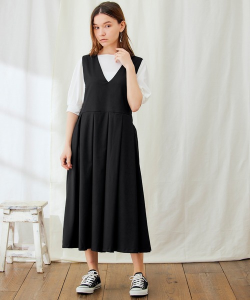 PURIL(ピュリル)の「【PURIL】プリーツジャンパースカート(ジャンパースカート・レディース・ブラック/グレー/ブラウン系その他/ベージュ/インディゴブルー/アイボリー・S/M/XS/L)」の11枚目の写真