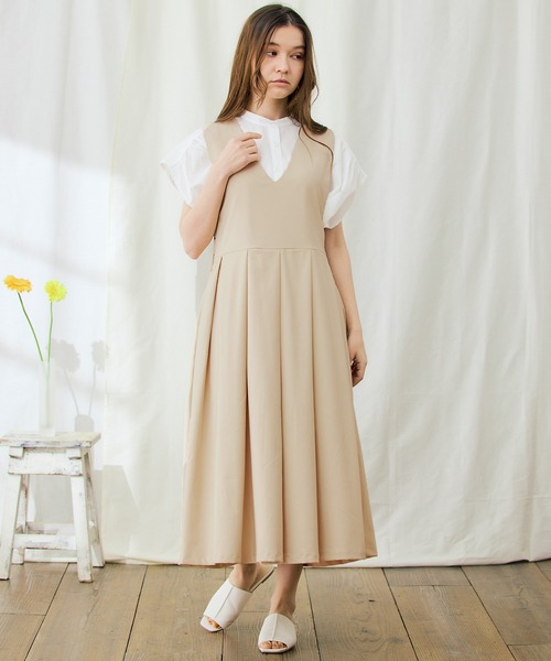 PURIL(ピュリル)の「【PURIL】プリーツジャンパースカート(ジャンパースカート・レディース・ブラック/グレー/ブラウン系その他/ベージュ/インディゴブルー/アイボリー・S/M/XS/L)」の15枚目の写真