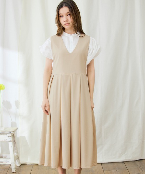 PURIL(ピュリル)の「【PURIL】プリーツジャンパースカート(ジャンパースカート・レディース・ブラック/グレー/ブラウン系その他/ベージュ/インディゴブルー/アイボリー・S/M/XS/L)」の17枚目の写真