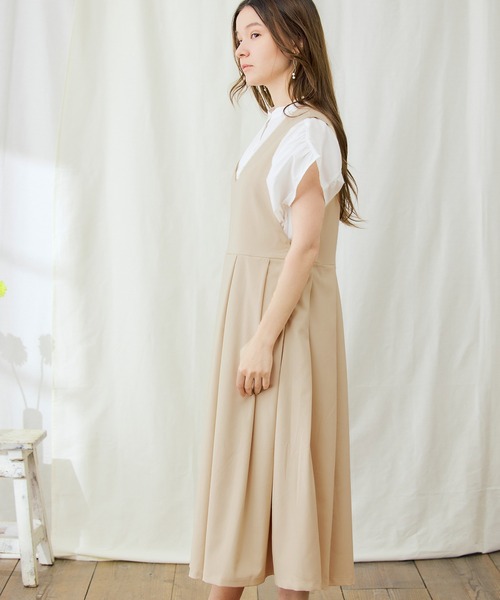 PURIL(ピュリル)の「【PURIL】プリーツジャンパースカート(ジャンパースカート・レディース・ブラック/グレー/ブラウン系その他/ベージュ/インディゴブルー/アイボリー・S/M/XS/L)」の18枚目の写真