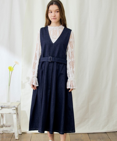 PURIL(ピュリル)の「【PURIL】プリーツジャンパースカート(ジャンパースカート・レディース・ブラック/グレー/ブラウン系その他/ベージュ/インディゴブルー/アイボリー・S/M/XS/L)」の20枚目の写真