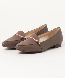 ASBee（アスビー）の「heal me ヒールミー レディース ビット付きフラットパンプス【軽量】 120704（パンプス）」