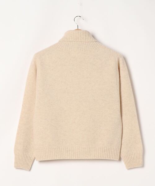 Theory 23AW ホールガーメント ハイネック ニット　茶 SIPULI（シプリ）の「Tasmania Lamb ハイネックホールガーメントニット