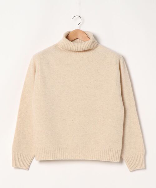 SIPULI（シプリ）の「Tasmania Lamb ハイネックホールガーメントニット