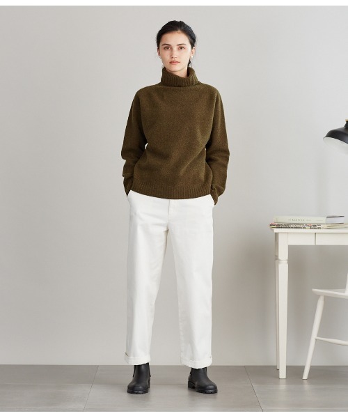 SIPULI（シプリ）の「Tasmania Lamb ハイネックホールガーメントニット