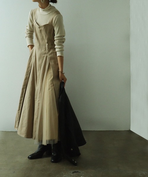 セール チュールデザインコルセットロングワンピース ワンピース Etoll エトル のファッション通販 Zozotown