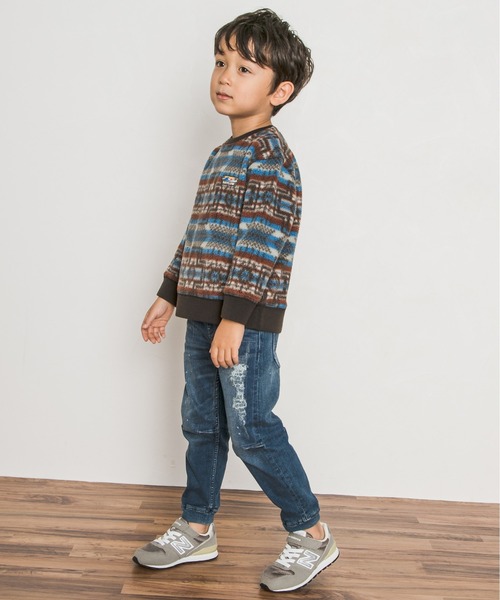 BAYFLOW（ベイフロー）の「[KIDS]ボアフリースプルオーバー（ニット/セーター・キッズ・ブラック/パープル/ブルー・MEDIUM/LARGE/X-LARGE/XX-LARGE）」の6枚目の写真