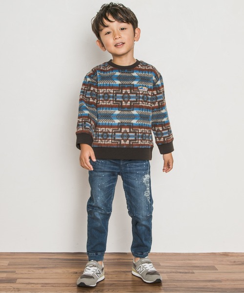 BAYFLOW（ベイフロー）の「[KIDS]ボアフリースプルオーバー（ニット/セーター・キッズ・ブラック/パープル/ブルー・MEDIUM/LARGE/X-LARGE/XX-LARGE）」の7枚目の写真