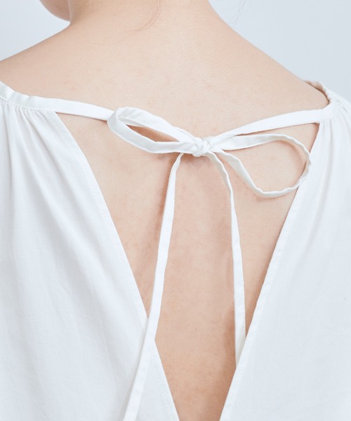 DouDou（ドゥドゥ）の「ピンタックレイヤードワンピース（ワンピース・レディース・ホワイト/ベージュ・FREE）」の14枚目の写真