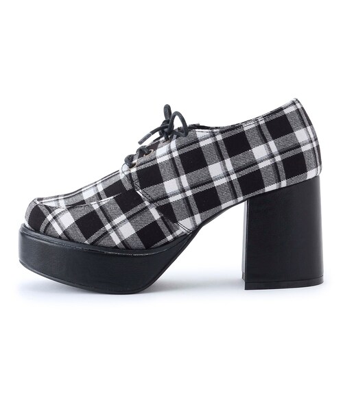 cs T&P(シーエスティーアンドピー)の「◆レースアップ厚底マニッシュ(パンプス・レディース・ブラック系8/ブラック/ブラック系1・LL/S/M/L)」の6枚目の写真