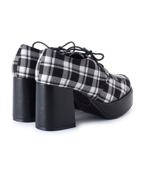 cs T&P(シーエスティーアンドピー)の「◆レースアップ厚底マニッシュ(パンプス・レディース・ブラック系8/ブラック/ブラック系1・LL/S/M/L)」の7枚目の写真