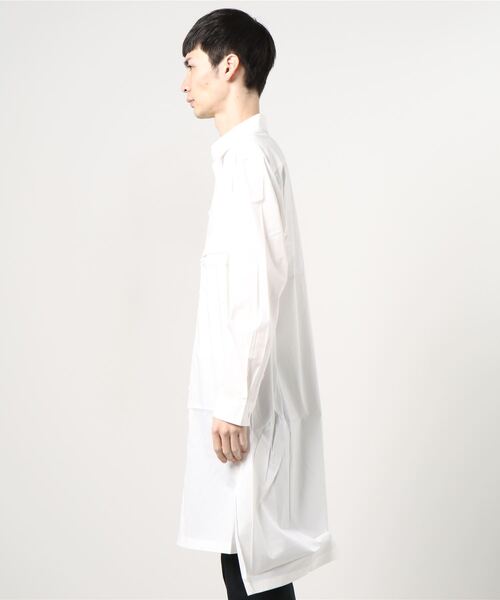 【美品】Y-3 ワイスリー　クラッシックシャツ　ロングシャツ　Sサイズ 美品】Y-3 ワイスリー クラッシックシャツ ロングシャツ Sサイズ y3