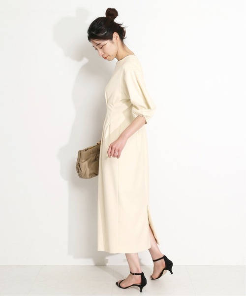 B7-3396　ワンピース　パフスリーブ　ロング丈　S【ヴェルメイユパーイエナ】 VERMEIL par iena（ヴェルメイユパーイエナ）の「《追加》NEW