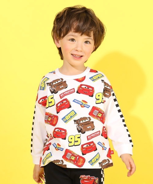 ディズニー 袖チェッカー総柄ロンt 4819k Tシャツ カットソー Disney ディズニー のファッション通販 Zozotown